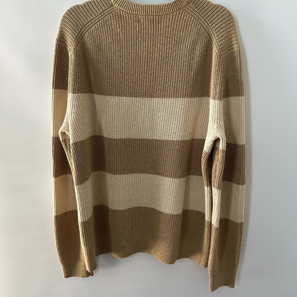 Banana Republic Tan & Cream Striped Large Sweater - Picture 5 of 12